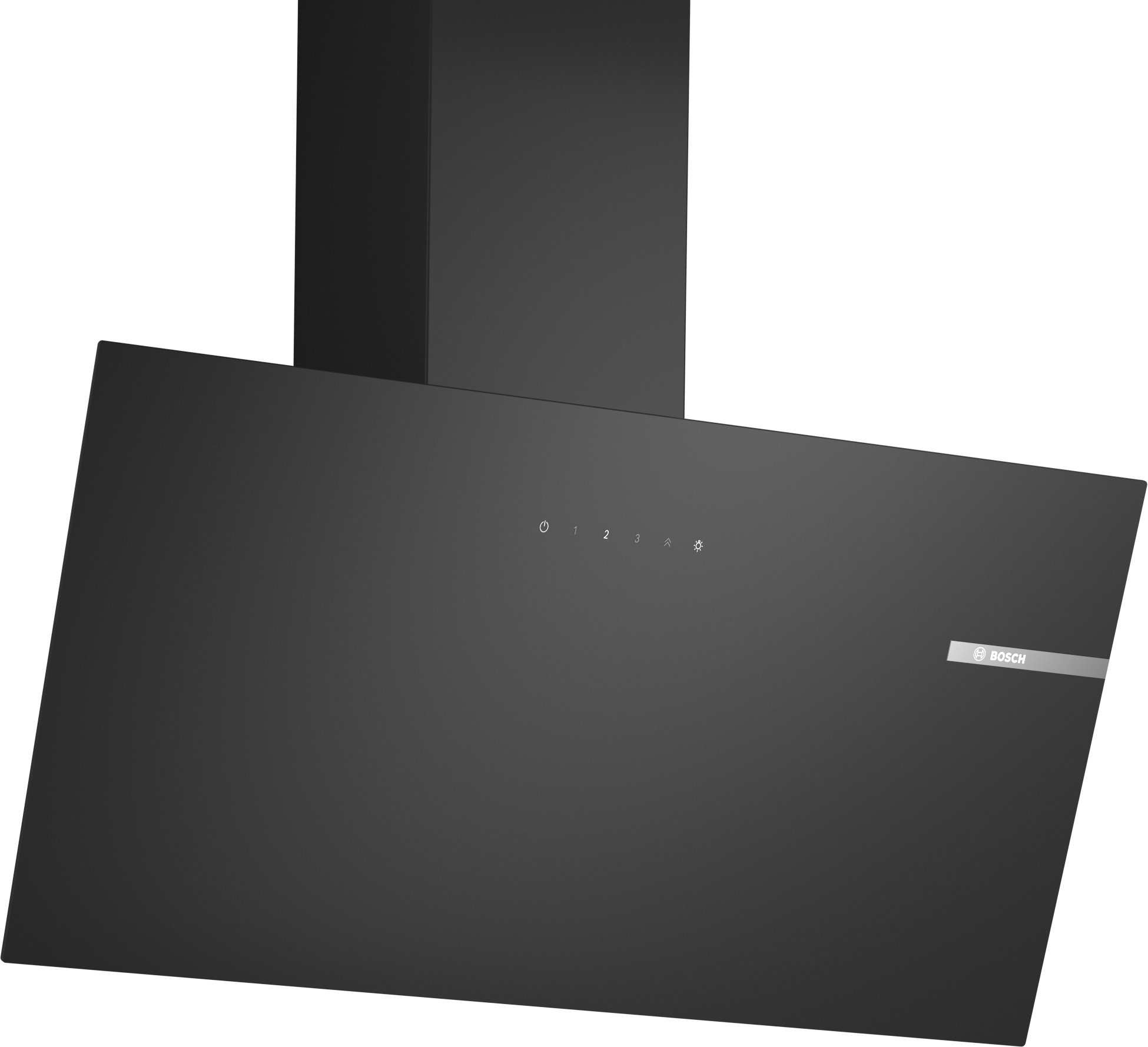 foto del prodotto bosch serie 2 dwk85dk60 cappa a parete 80 cm vetro nero classe a