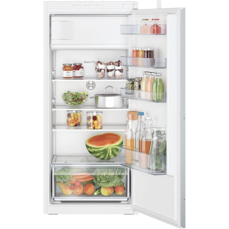 foto del prodotto bosch serie 2 kil42nse0 frigorifero monoporta da incasso 122,1 x 54,1 cm classe e. posizionamento dell apparecchio da incasso, colore del