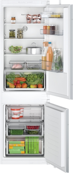 foto del prodotto bosch serie 2 kin86nse0 frigorifero con congelatore da incasso 260 l e bianco