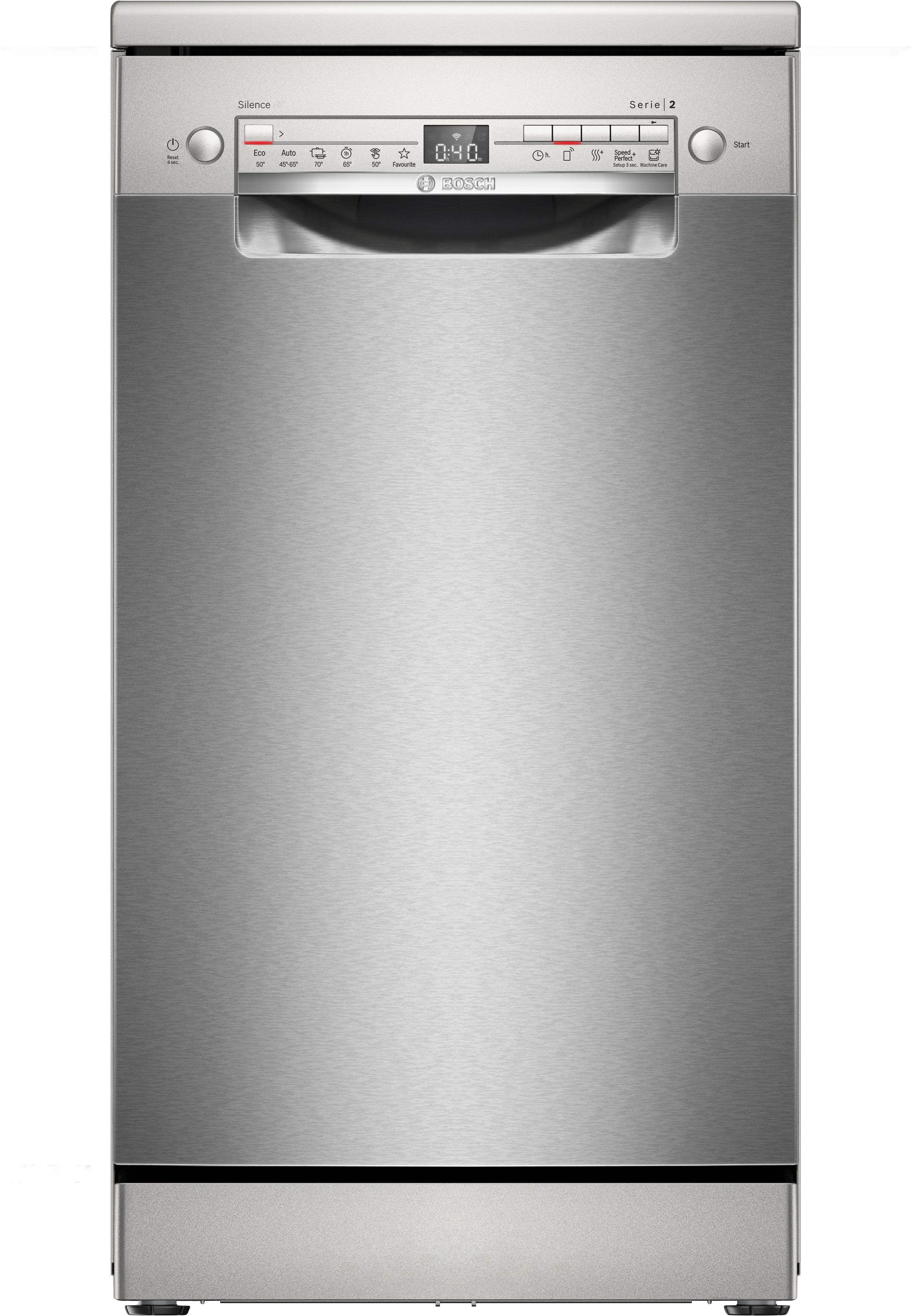 foto del prodotto bosch serie 2 sps2hki58e lavastoviglie da libera installazione 45 cm acciaio classe e