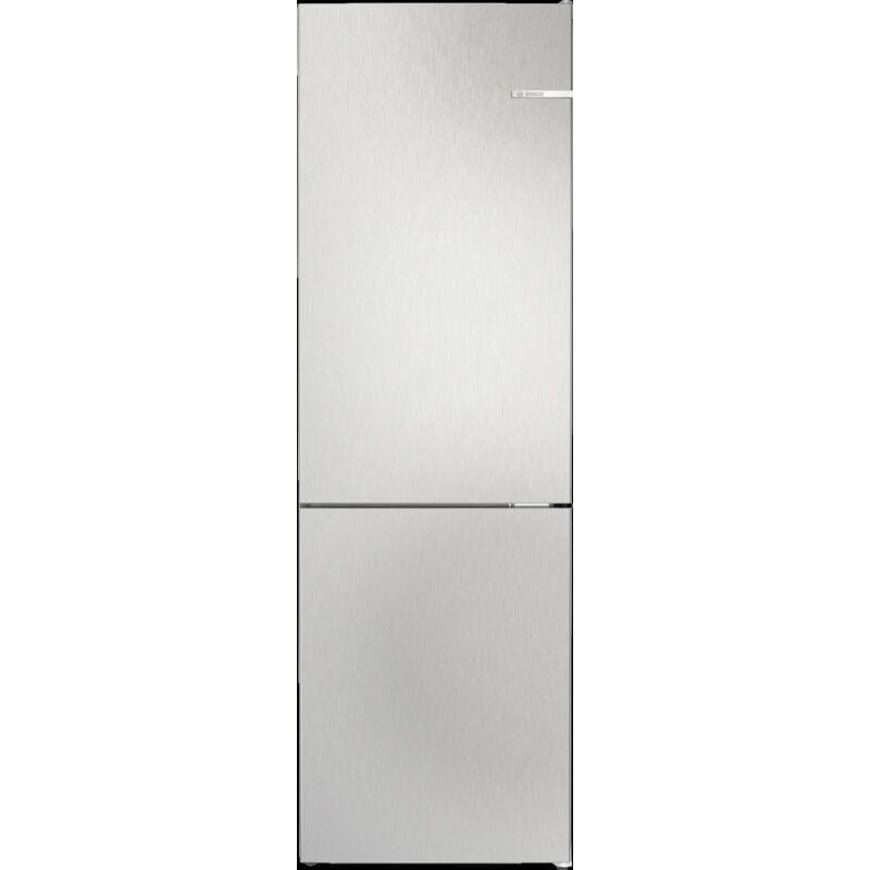 foto del prodotto bosch serie 4, combinazione frigorifero-congelatore a libera installazione con scomparto congelatore inferiore, 186 x 60 cm, look acciaio inox,
