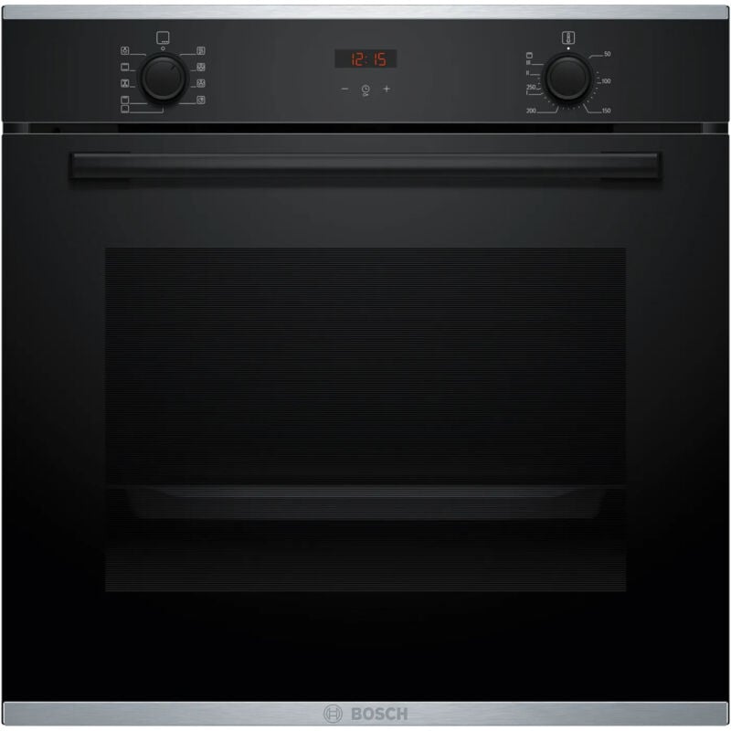 foto del prodotto bosch - serie 4 hba234bb3. dimensione del forno: media, tipo di forno: forno elettrico, capacità interna forno totale: 71 l. posizionamento dell'apparecchio: da incasso, colore del prodotto: nero, ti...