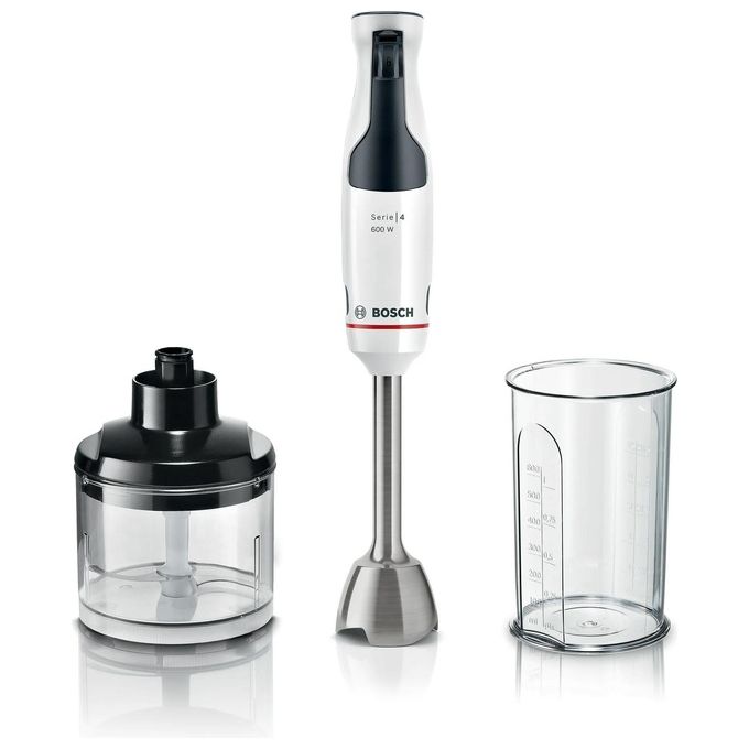 foto del prodotto bosch serie 4 msm4w220 frullatore ad immersione 0.6 litri 600w bianco