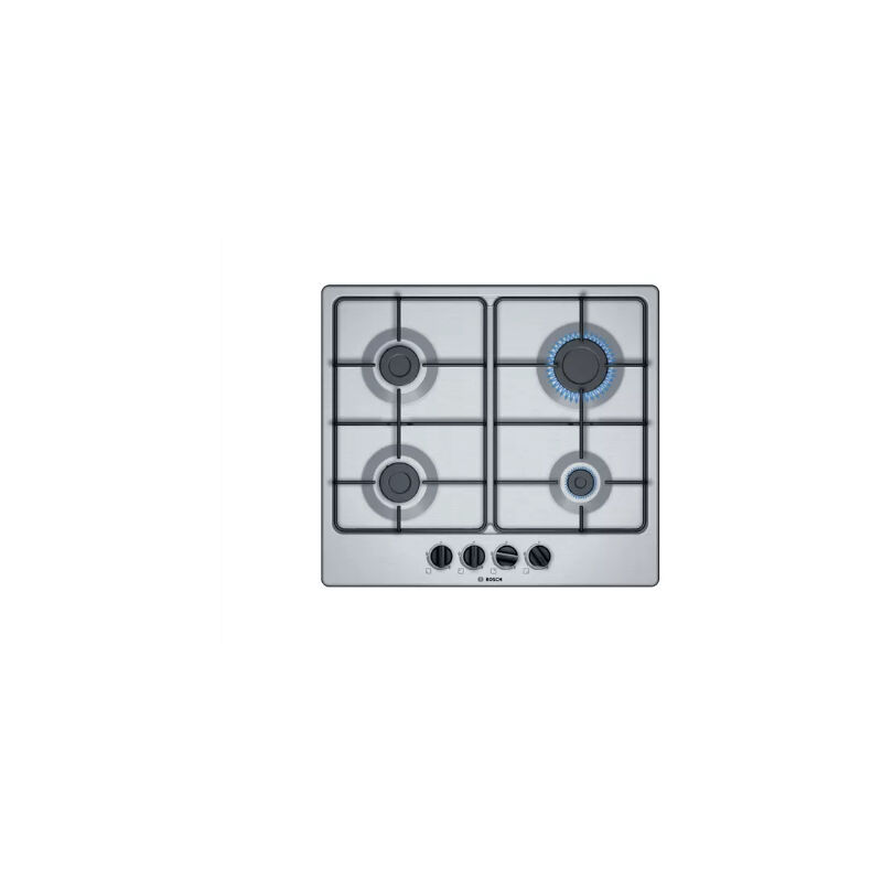 foto del prodotto bosch serie 4 pgp6b5b86. colore del prodotto acciaio inox, posizionamento dell apparecchio da incasso, dimensione della larghezza del piano