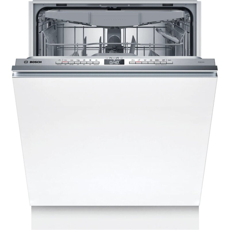 foto del prodotto bosch serie 4 smv4hvx03e. posizionamento dell apparecchio a scomparsa totale, dimensione dimensione massima 60 cm , colore della porta bianco.
