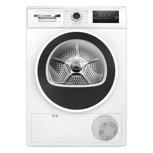 foto del prodotto bosch serie 4 wth85208ii asciugatrice libera installazione caricamento frontale 8 kg a++ nero, bianco