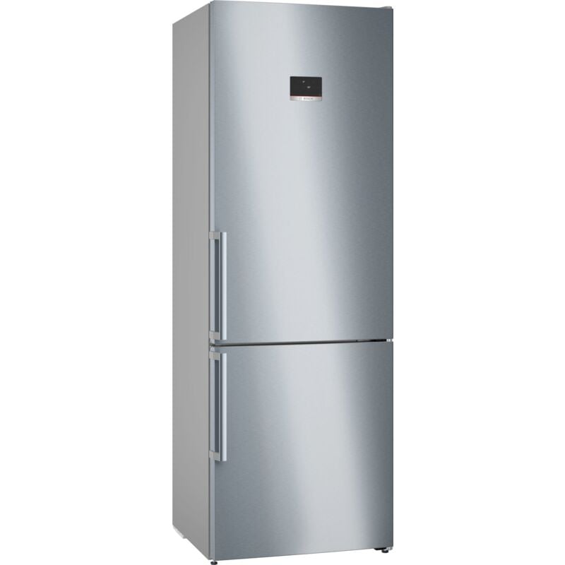 foto del prodotto bosch serie 6 kgn49aict frigorifero combinato da libera installazione 203 x 70 cm acciaio anti impronta classe c. capacit netta totale 440 l.