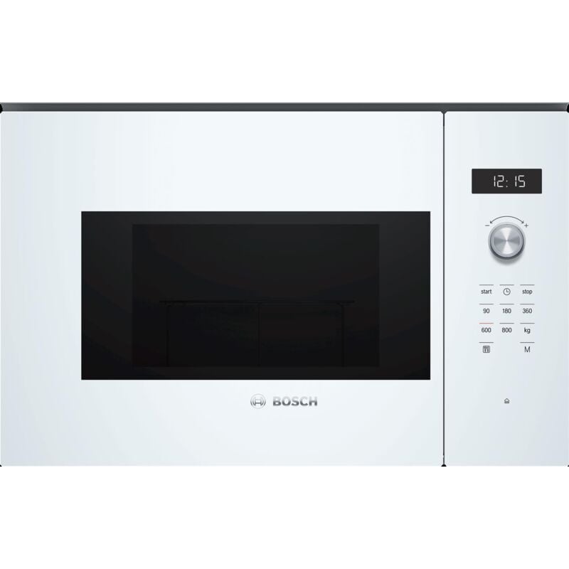 foto del prodotto bosch serie 6, microonde da incasso, 60 x 38 cm, bianco, bfl524mw0
