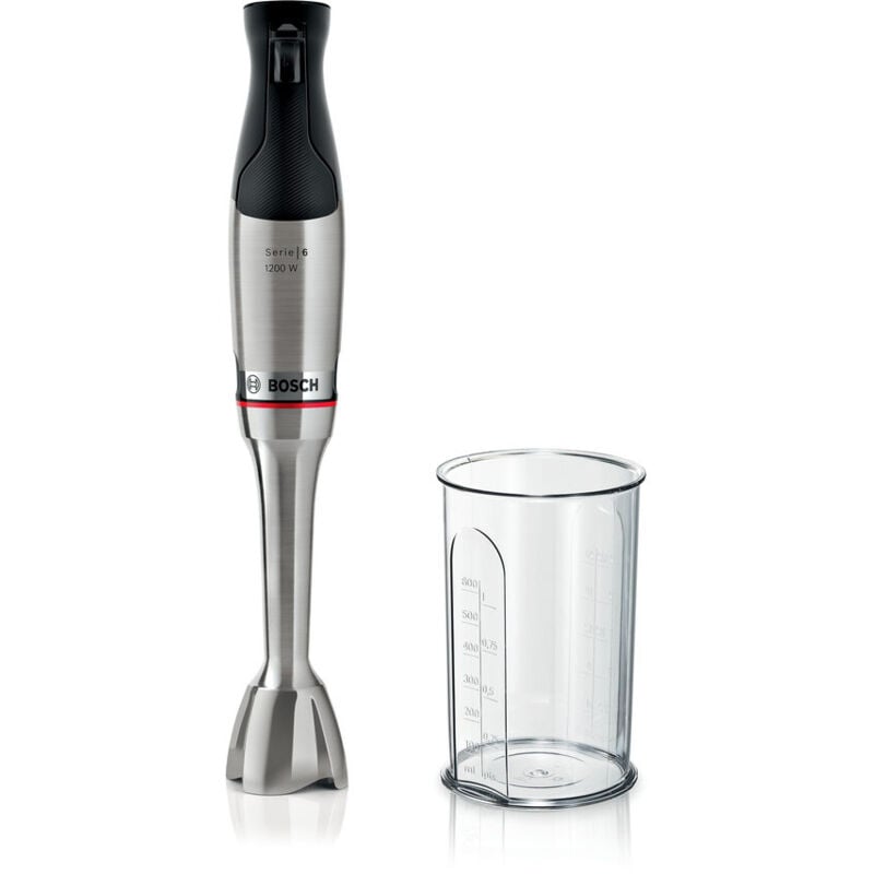 foto del prodotto bosch serie 6 msm6m810 frullatore 0,6 l frullatore ad immersione 1200 w acciaio inox