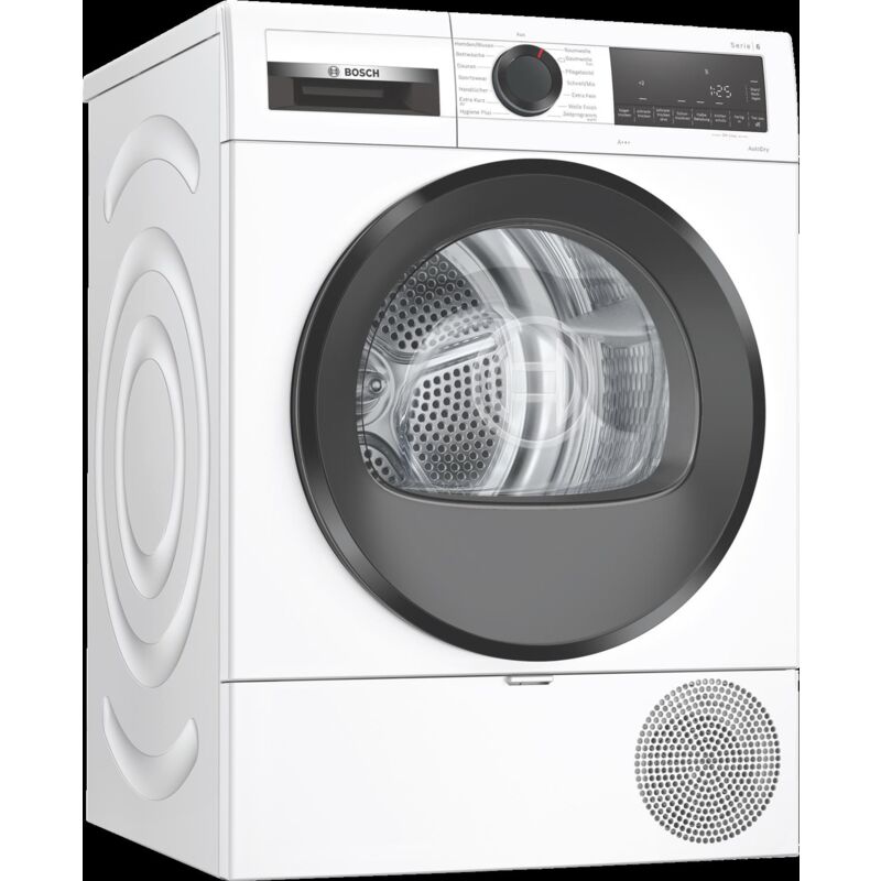 foto del prodotto bosch serie 6 wqg233d40 asciugatrice a libera installazione altezza 85 cm carica frontale bianco