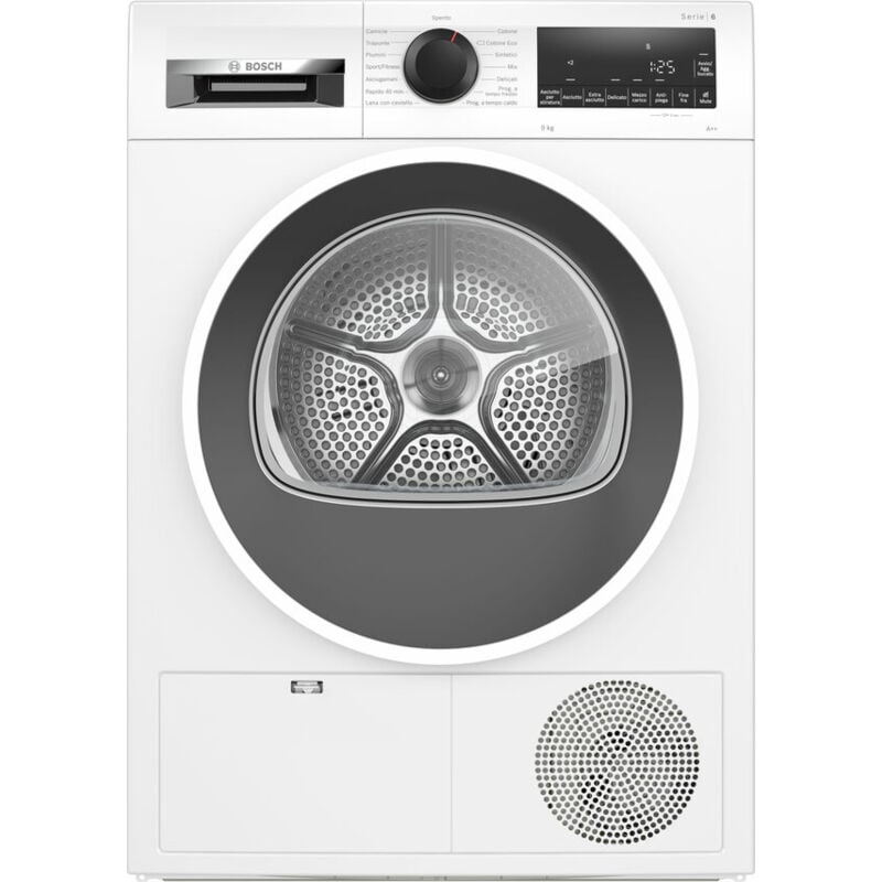 foto del prodotto bosch serie 6 wqg24108it asciugatrice a pompa di calore 9 kg classe a 