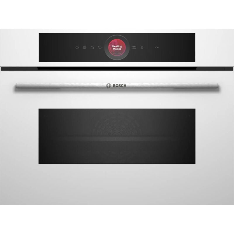 foto del prodotto bosch serie 8 cmg7241w1. dimensione del forno media, tipo di forno forno elettrico, capacit interna forno totale 45 l. posizionamento