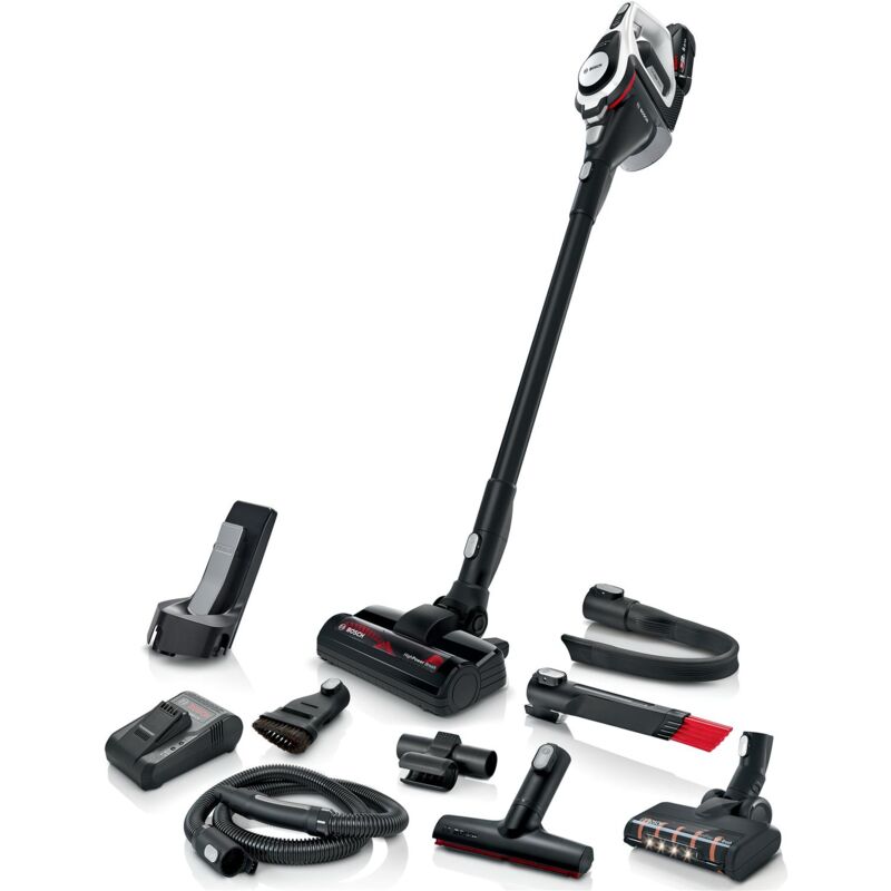 foto del prodotto bosch serie 8 unlimited gen2 bss825all aspirapolvere stick corto manuale 2 in 1 senza sacchetto senza filo bianco