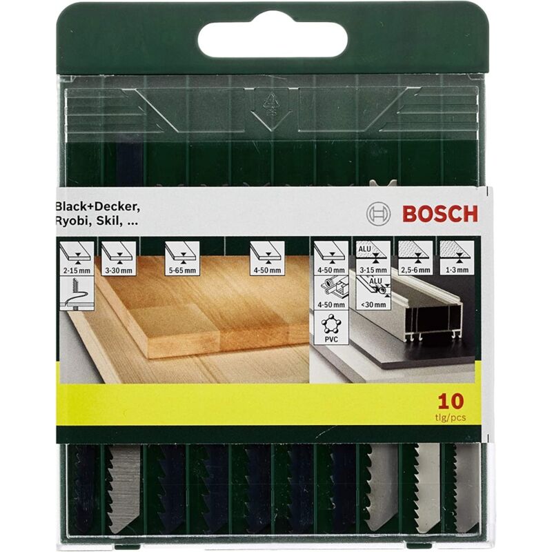 foto del prodotto bosch set 10 lame a seghetto per legno plastica metallo con attacco a u