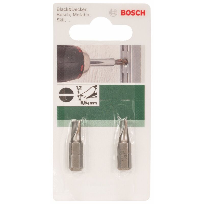 foto del prodotto bosch set 2 punte per trapano con intaglio ls, 25mm 2609255911