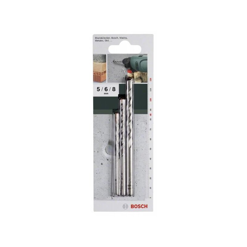 foto del prodotto bosch set 3 punte per calcestruzzo 5 6 8