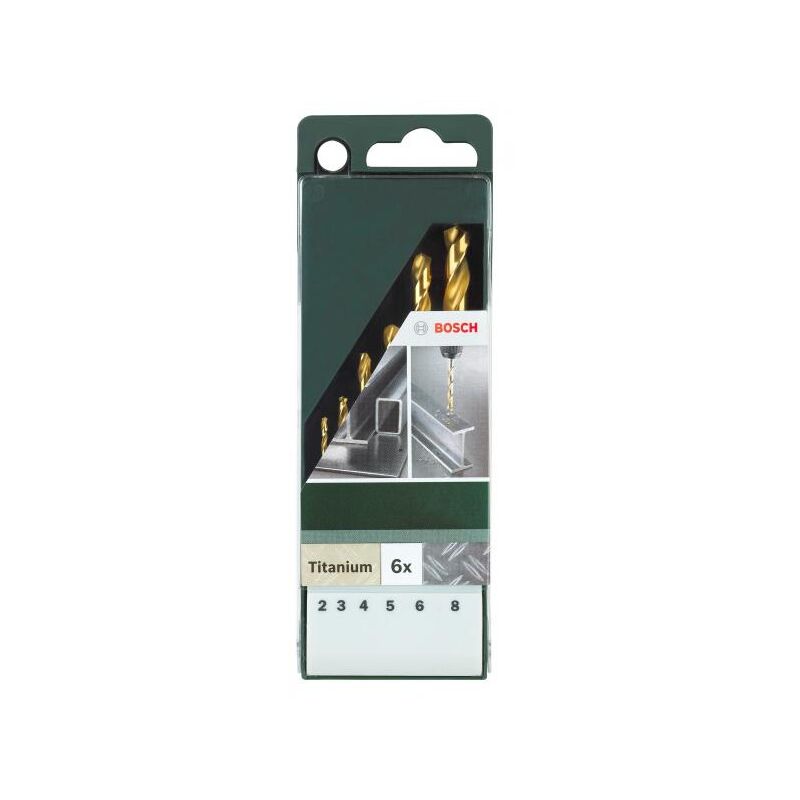 foto del prodotto bosch set 6 punte titanio 2 8 mm