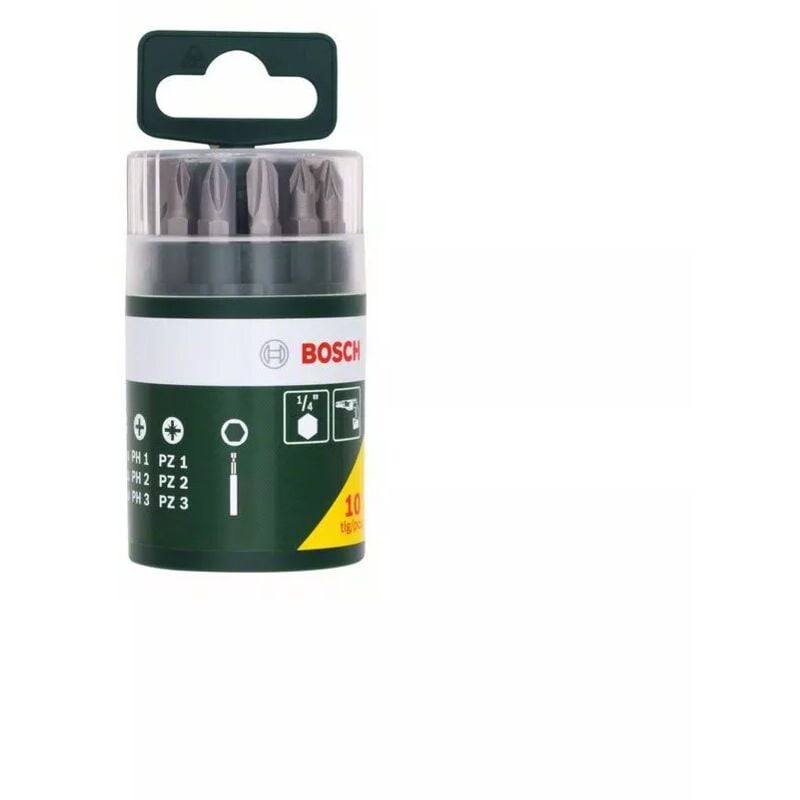 foto del prodotto bosch set barattolo 10 inserti per avvitatore ph pz taglio
