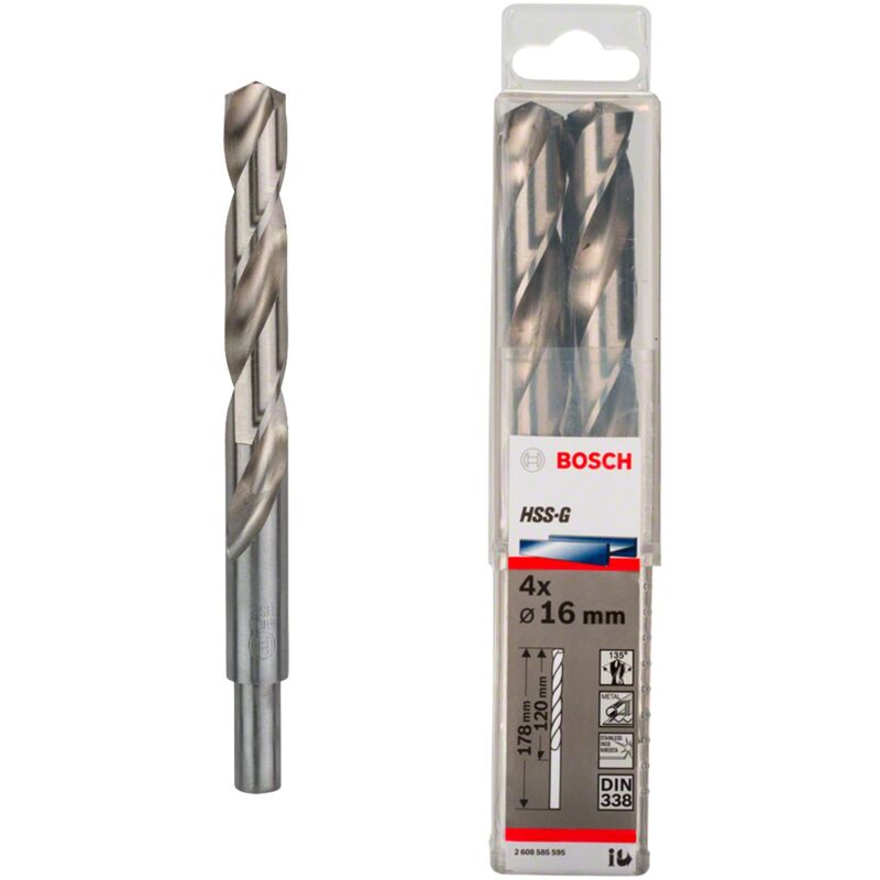 foto del prodotto bosch set di 4 punte per metallo hss g 16 x 178 mm 2 608 585 595 
