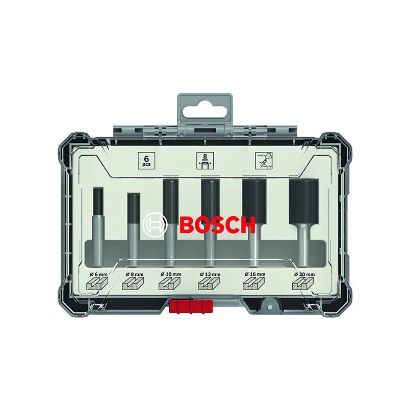 foto del prodotto bosch set di 6 frese diritte con gambo da 6 mm 12 16 20 mm 2607017465