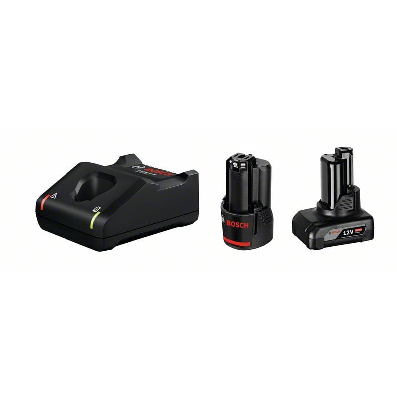 foto del prodotto bosch set di batterie 12v 1x 2,0 ah 1x 4,0 ah caricabatterie gal 12v 40 in confezione