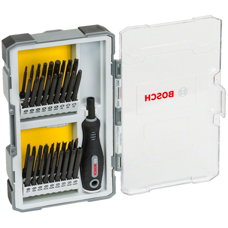 foto del prodotto bosch set di bit avvitamento con impugnatura 37 pezzi 2 607 017 320 