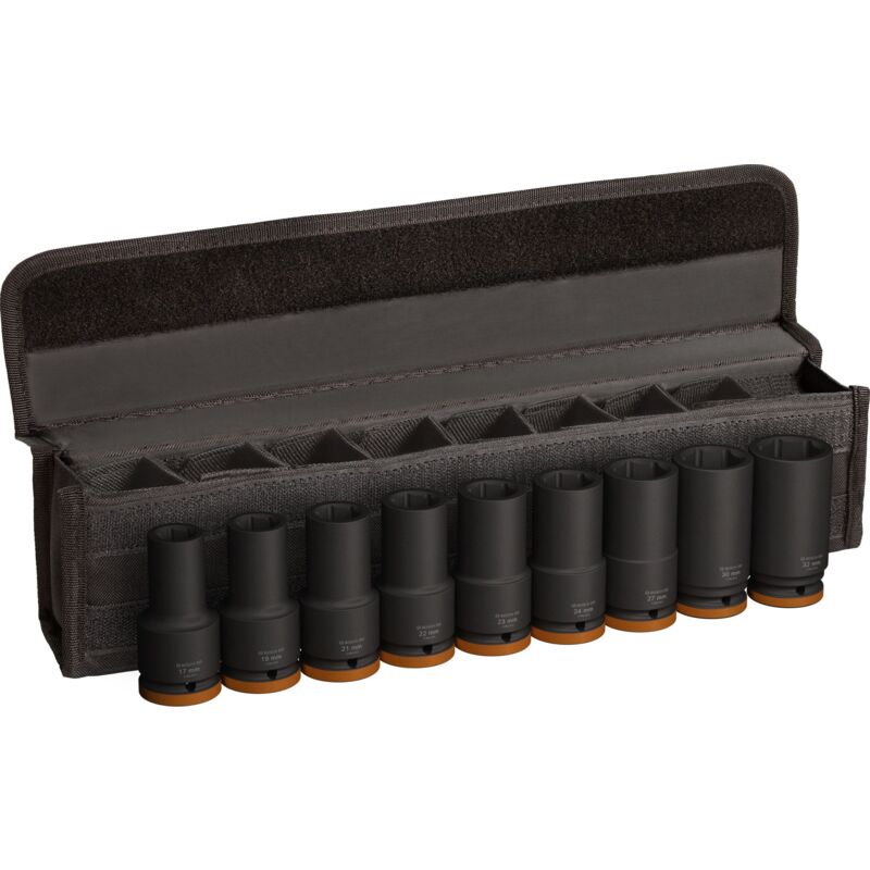 foto del prodotto bosch set di chiavi a bussola pro 3 4 , profonde, 9 pezzi in sacchetto