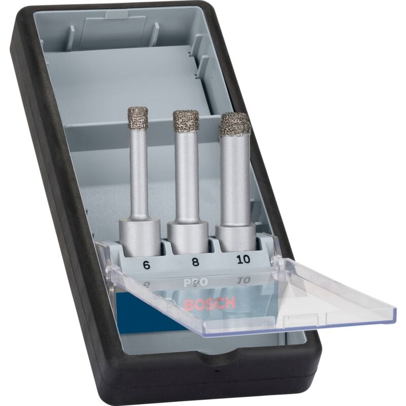 foto del prodotto bosch set di punte a secco pro ceramic, 6 x 33, 8 x 33, 10 x 33 mm, 3 pz.