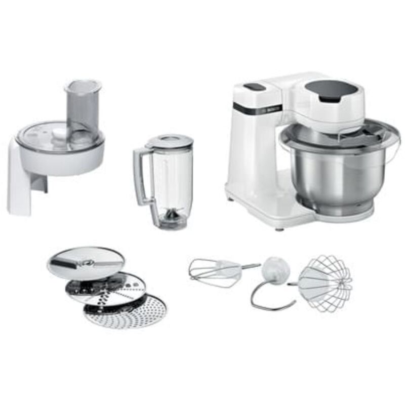 foto del prodotto bosch set di robot da cucina bshg cp 700w 3d 4 pz. ciotola in acciaio inox da 3,8 litri incl. accessori