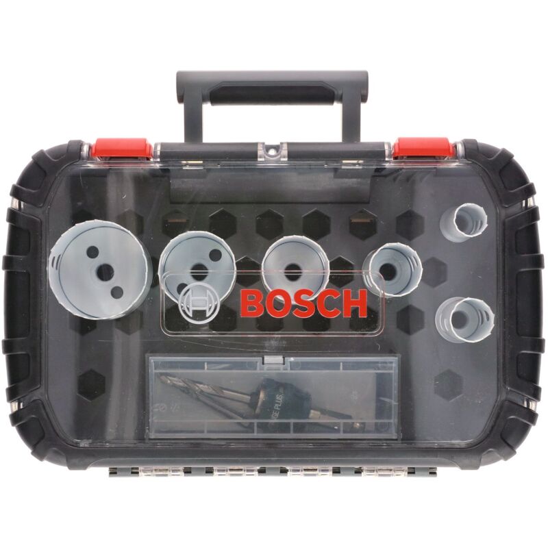 foto del prodotto bosch set di seghe a tazza per elettricisti progressor wood metal 9 pz.