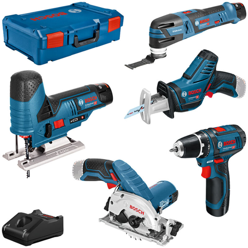 foto del prodotto bosch set macchina 12v gsr gst gop gks gsa 3x gba 3.0ah gal in xl boxx