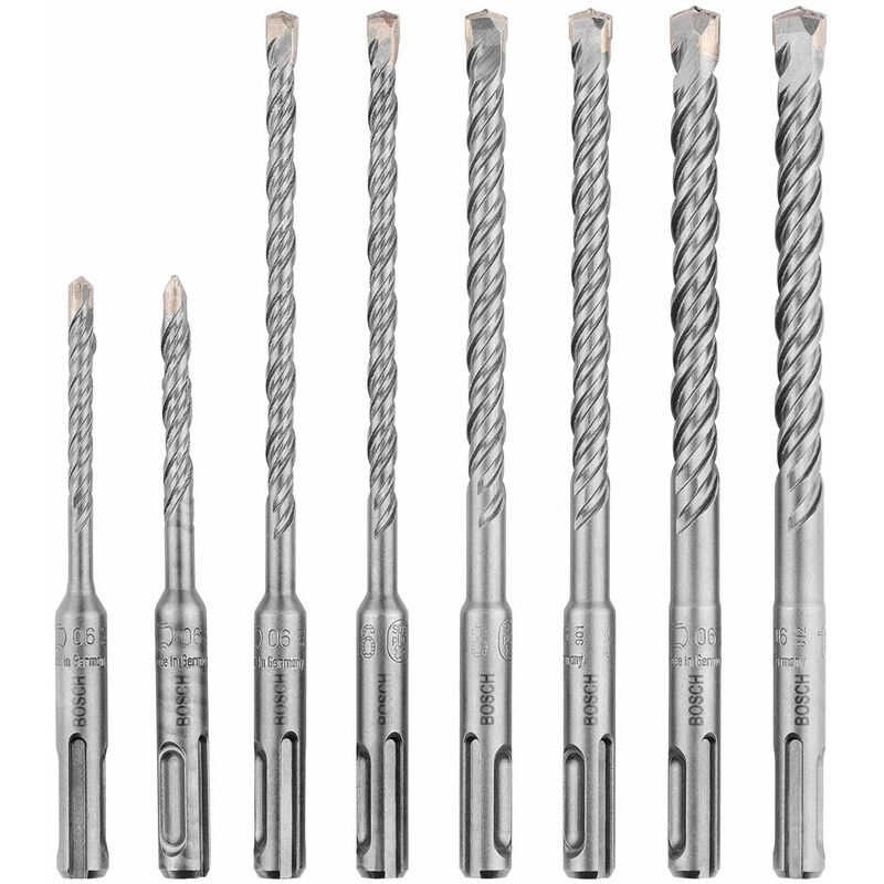 foto del prodotto bosch set professional da 8 pz. set di punte per martelli sds plus per calcestruzzo, accessorio per martello perforatore 