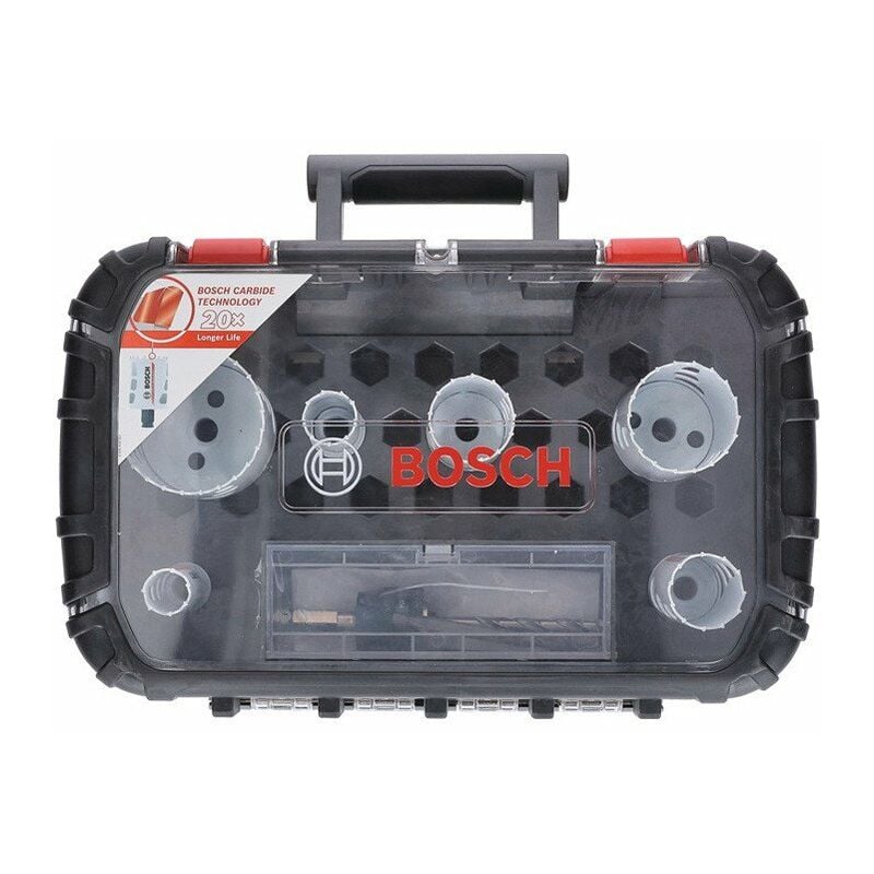 foto del prodotto bosch set seghe a tazza 8 pezzi 22 68mm taglio t.60mm carburo