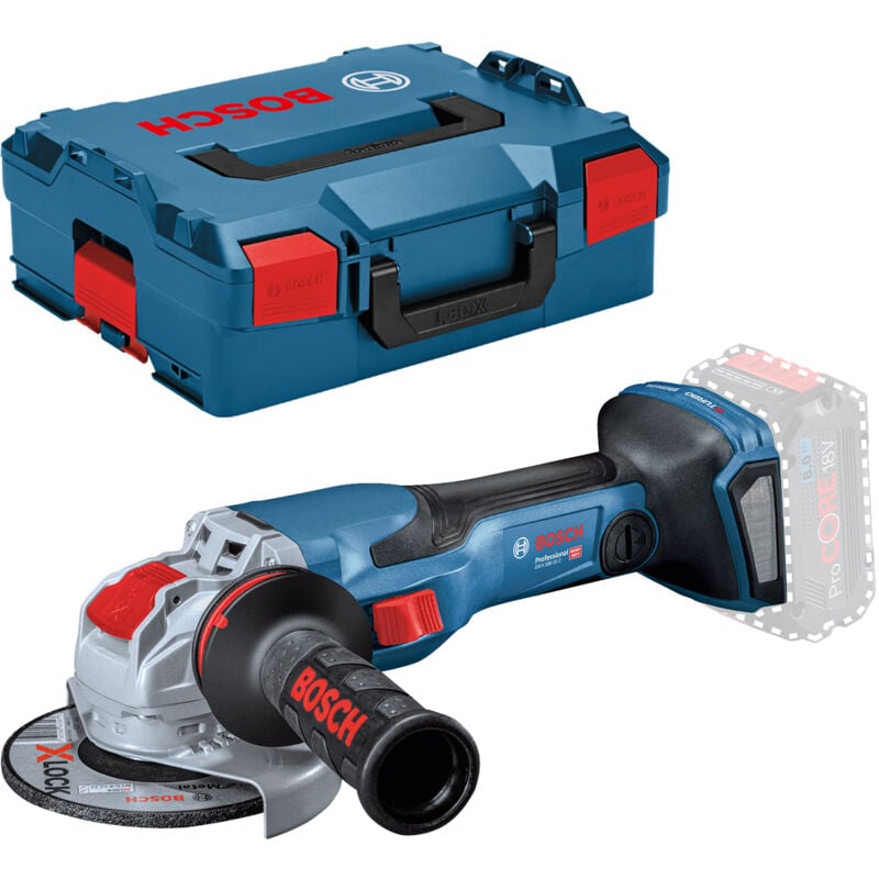 foto del prodotto bosch smerigliatrice angolare a batteria gwx 18v 15 c biturbo con x lock senza batteria senza caricabatterie