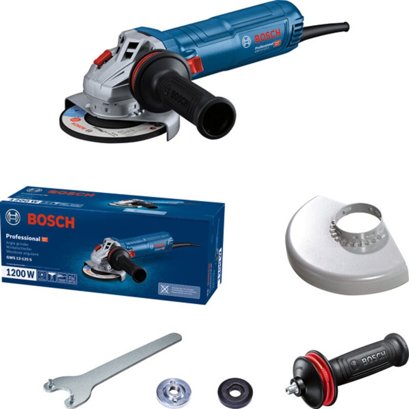 foto del prodotto bosch smerigliatrice angolare gws 12 125 s, 125 mm, 1200 watt in scatola