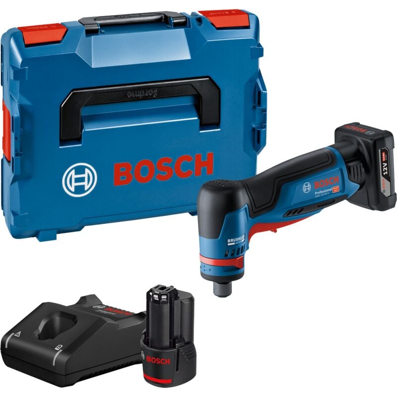 foto del prodotto bosch smerigliatrice diritta a batteria gwg 12v 50 s, 1x 3,0 6,0 ah e caricabatterie