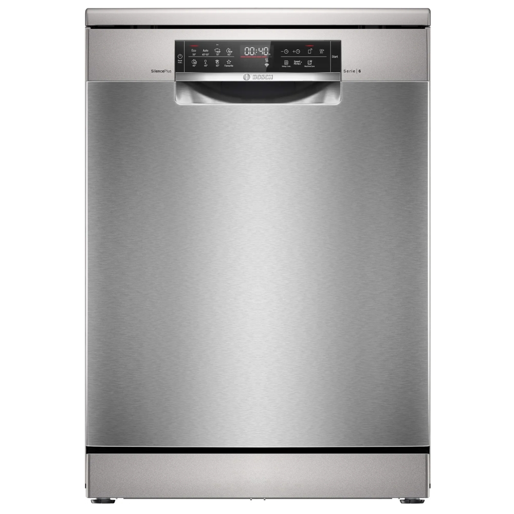 foto del prodotto bosch sms6eci12e lavastoviglie a libera installazione 14 coperti 8 programmi 3 cestelli wi fi classe a inox