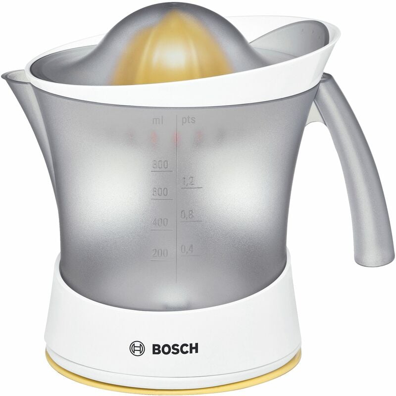 foto del prodotto bosch spremiagrumi 25w bianco e giallo mcp3000
