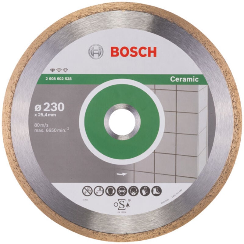 foto del prodotto bosch standard for ceramic disco diamantato per tagliapiastrelle 230x1,6 mm