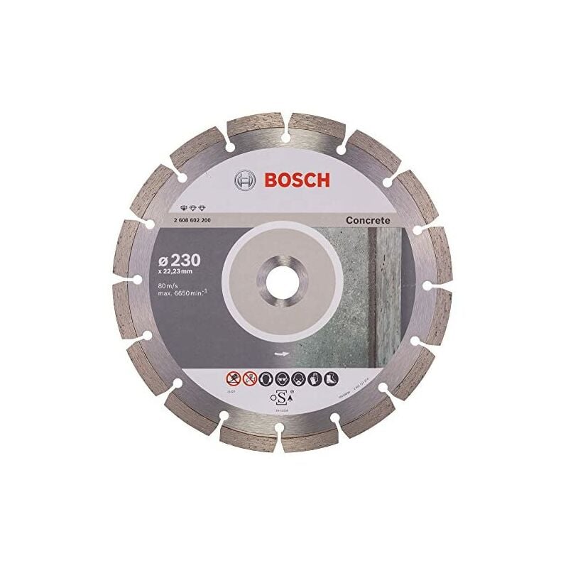 foto del prodotto bosch standard for concrete disco diamantato per smerigliatrice 230x2,3 mm