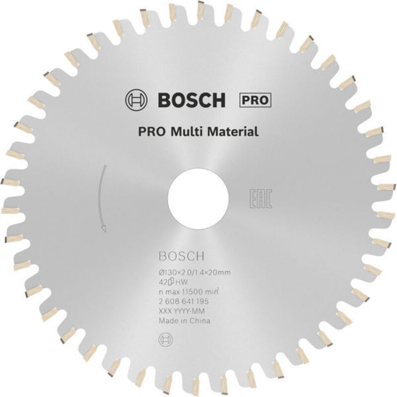 foto del prodotto bosch standard for multi material lama per sega circolare 130x20 mm multimateriale
