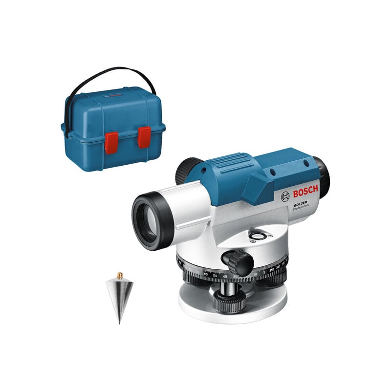 foto del prodotto bosch strumento di livellamento ottico gol 26 d professional in un set in una valigetta per artigiani