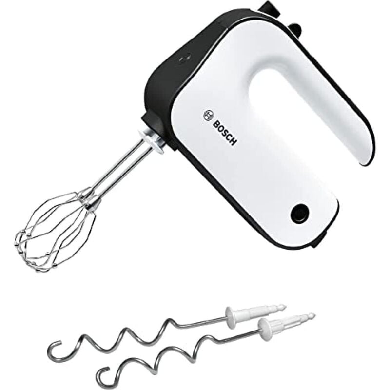 foto del prodotto bosch styline - sbattitore elettrico, 450 w, 5 velocità e turbo, fruste finecreamer in acciaio inox per impasti leggeri e ganci in acciaio inox per impasti pesanti