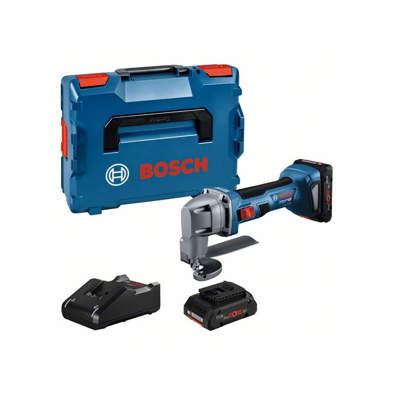 foto del prodotto bosch taglierino a batteria gsc 18v 16 e, 2 batterie procore18v, caricabatterie rapido e l boxx
