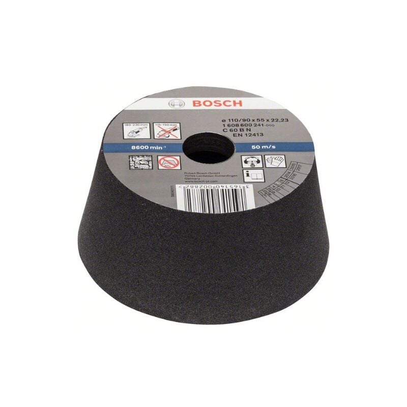foto del prodotto bosch tazza per smerigliatura, conica pietra cemento 90 mm,mm, 110 mm, 55 mm, 54 mm, 54