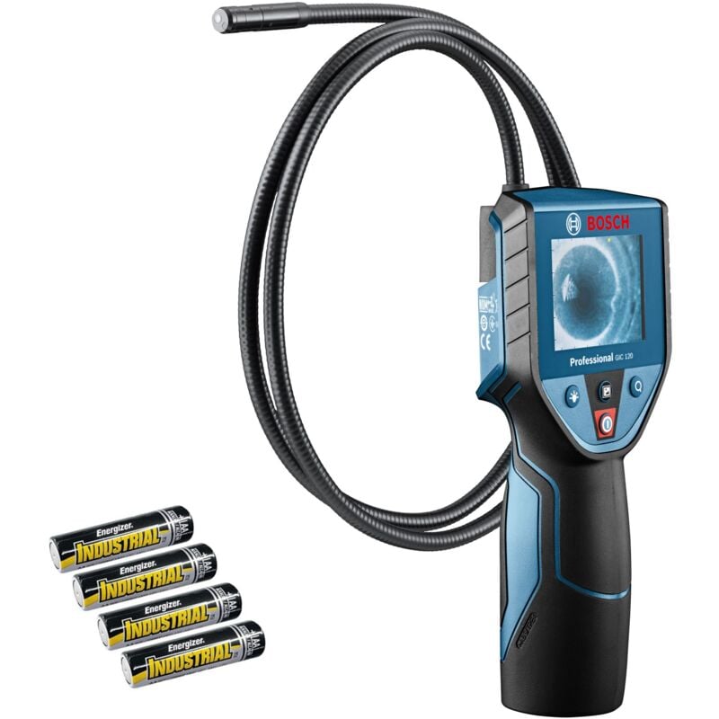 foto del prodotto bosch telecamera di ispezione a batteria gic 120 professional in un set in scatola
