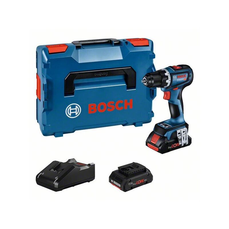foto del prodotto bosch trapano a batteria gsr 18v 90 c, 2x procore 4.0ah caricabatterie bt low energ. mod.