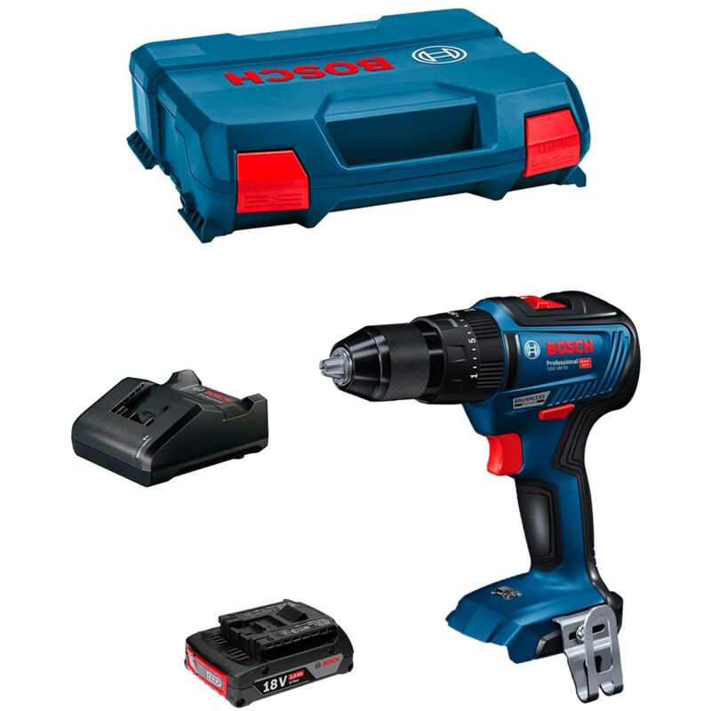 foto del prodotto bosch trapano a percussione gsb 18v 55 1 x 2,0 ah gal18v 20 l case 