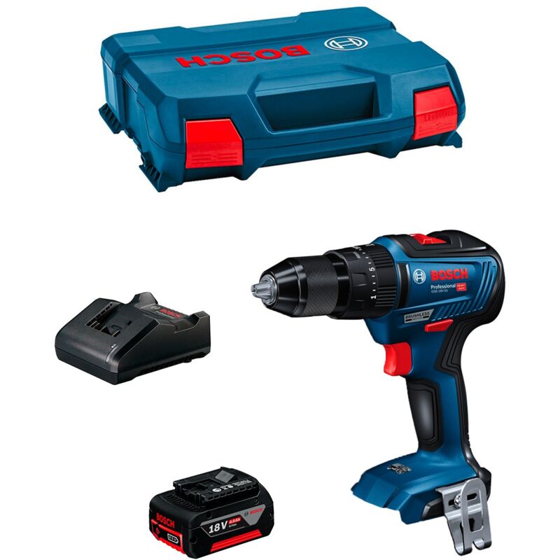 foto del prodotto bosch trapano a percussione gsb 18v 55 1 x 4,0 ah gal18v 20 l case 