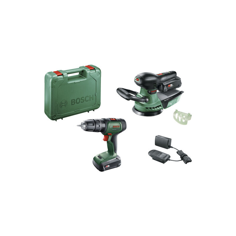 foto del prodotto bosch trapano a percussione universal impact 18v 2x2ah levigatrice advorbit 06039d410a